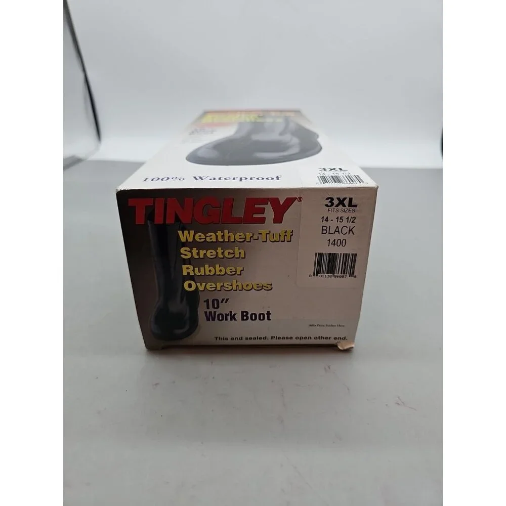 Tingley 1400 Black 3XL (US 14-15-1/2) Rubber 10